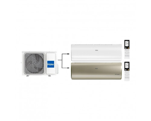 Мульти сплит-система на 2 комнаты 25+35 м2 Haier AS25S2SJ2FA-W+AS35S2SJ2FA-G/2U40S2SM1FA Jade Super Match