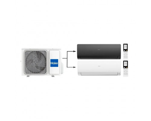 Мульти сплит-система на 2 комнаты 25+35 м2 Haier AS25S2SF2FA-W+AS35S2SF2FA-B/2U40S2SM1FA Flexis Super Match