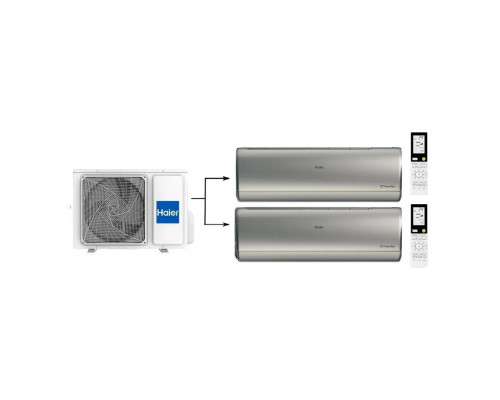 Мульти сплит-система на 2 комнаты 25+35 м2 Haier AS25S2SJ2FA-S+AS35S2SJ2FA-S/2U40S2SM1FA Jade Super Match