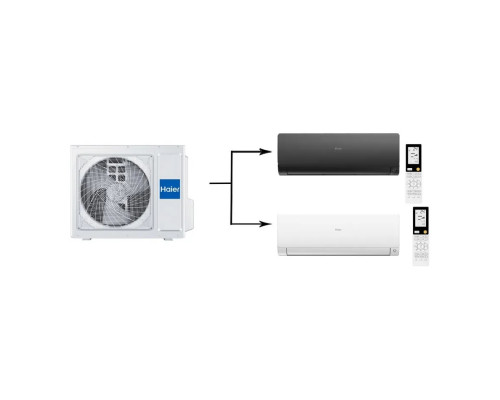 Мульти сплит-система на 2 комнаты 25+35 м2 Haier AS25S2SF2FA-B+AS35S2SF2FA-W/2U40S2SM1FA Flexis Super Match