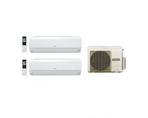 Мульти сплит-система на 2 комнаты 15+20 м2 Hitachi RAK-15QPE+RAK-18RPE/RAM-33NP2E Multizone Premium