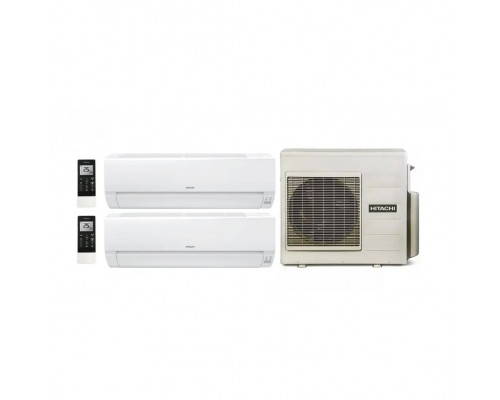 Мульти сплит-система на 2 комнаты 20+20 м2 Hitachi 2xRAK-18REF/RAM-40NE2F Multizone Comfort