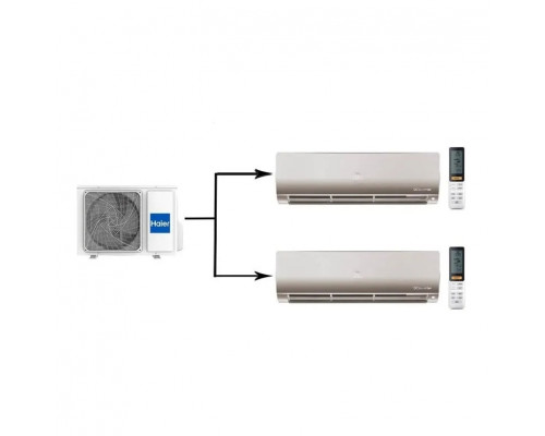 Мульти сплит-система на 2 комнаты 25+35 м2 Haier AS25S2SF2FA-G+AS35S2SF2FA-G/2U50S2SM1FA-3 Flexis Super Match