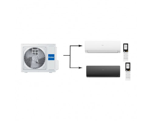 Мульти сплит-система на 2 комнаты 35+35 м2 Haier AS35S2SF2FA-W+AS35S2SF2FA-B/2U50S2SM1FA-3 Flexis Super Match
