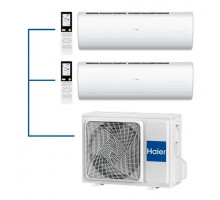 Мульти сплит-система на 2 комнаты 25+35 м2 Haier AS25S2SJ2FA-W+AS35S2SJ2FA-W/2U40S2SM1FA Jade Super Match