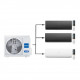 Мульти сплит-система на 3 комнаты 25+25+25 м2 Haier 2х AS25S2SF2FA-B+AS25S2SF2FA-W/3U70S2SL5FA Flexis Super Match